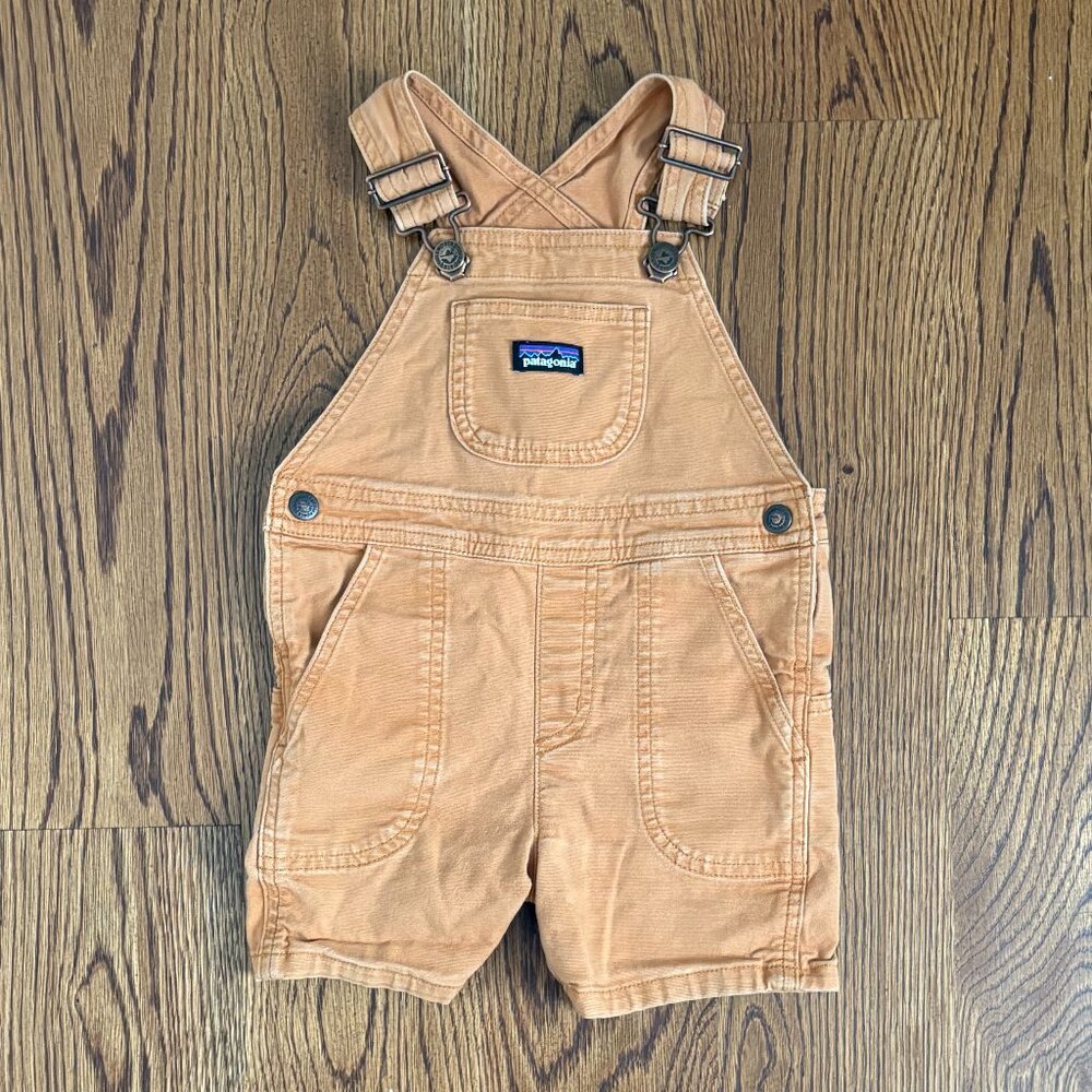 Patagonia Toddler Tan Shortalls Unisex, Size 2T